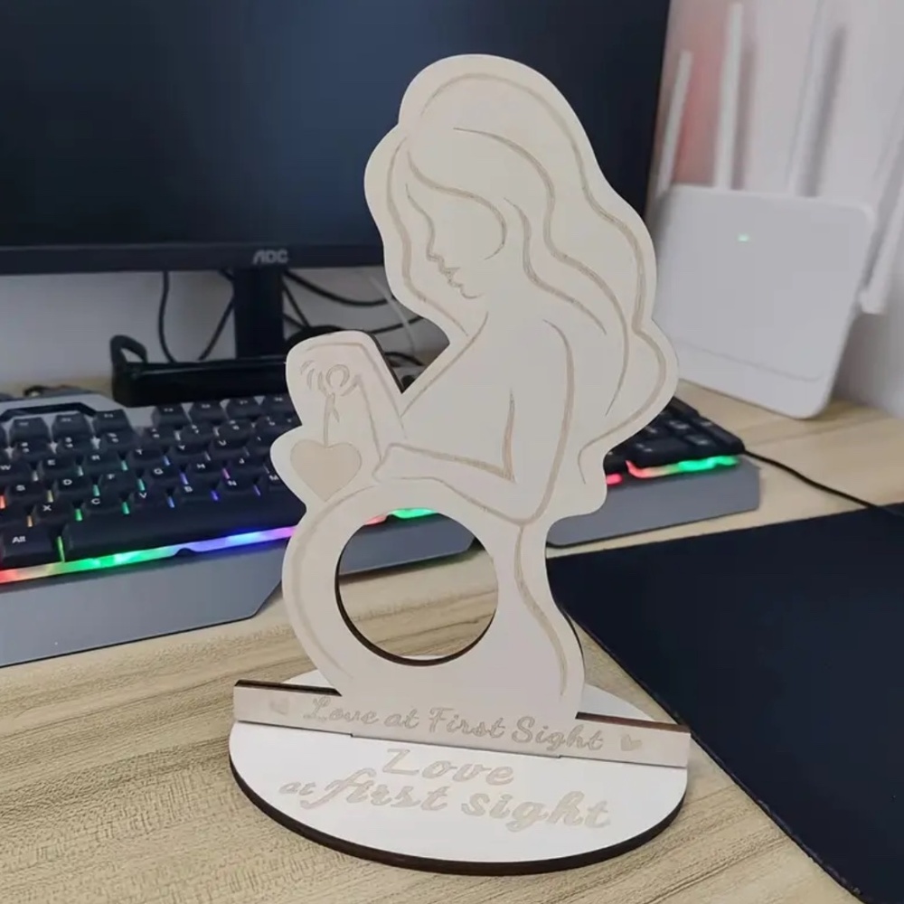 NEW! Mom and Baby Ultrasound Wooden Picture Frame! - Picture 2 of 6